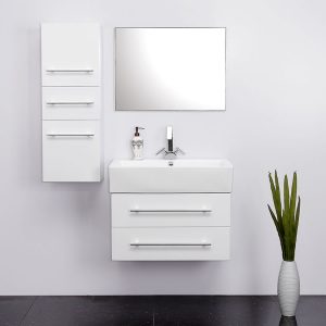 neat bathroom cabinet in paris