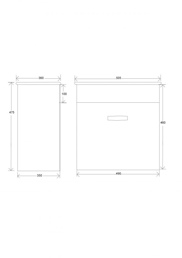 Bathroom cabinet BFE500W - 图片 6
